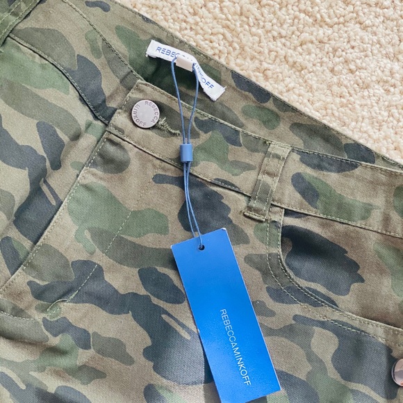 REBECCA MINKOFF Dove Skirt In Camoflage size 28 - Picture 3 of 4